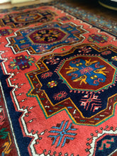 Load image into Gallery viewer, Turkish Caucasian Vintage Area Rug 4’9x7’1