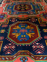 Load image into Gallery viewer, Turkish Caucasian Vintage Area Rug 4’9x7’1
