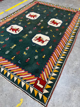 Load image into Gallery viewer, Tribal Vintage Rug 6’4 x 9’2