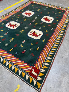 Tribal Vintage Rug 6’4 x 9’2