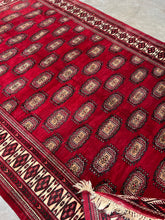 Load image into Gallery viewer, Bukhara rug vintage 11’1 x 6’11