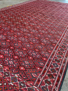 Embroidery Soumak Rug 12’3 x 7’