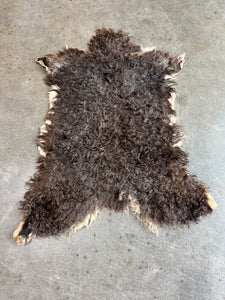 Goat skin rug 3’4x2’7