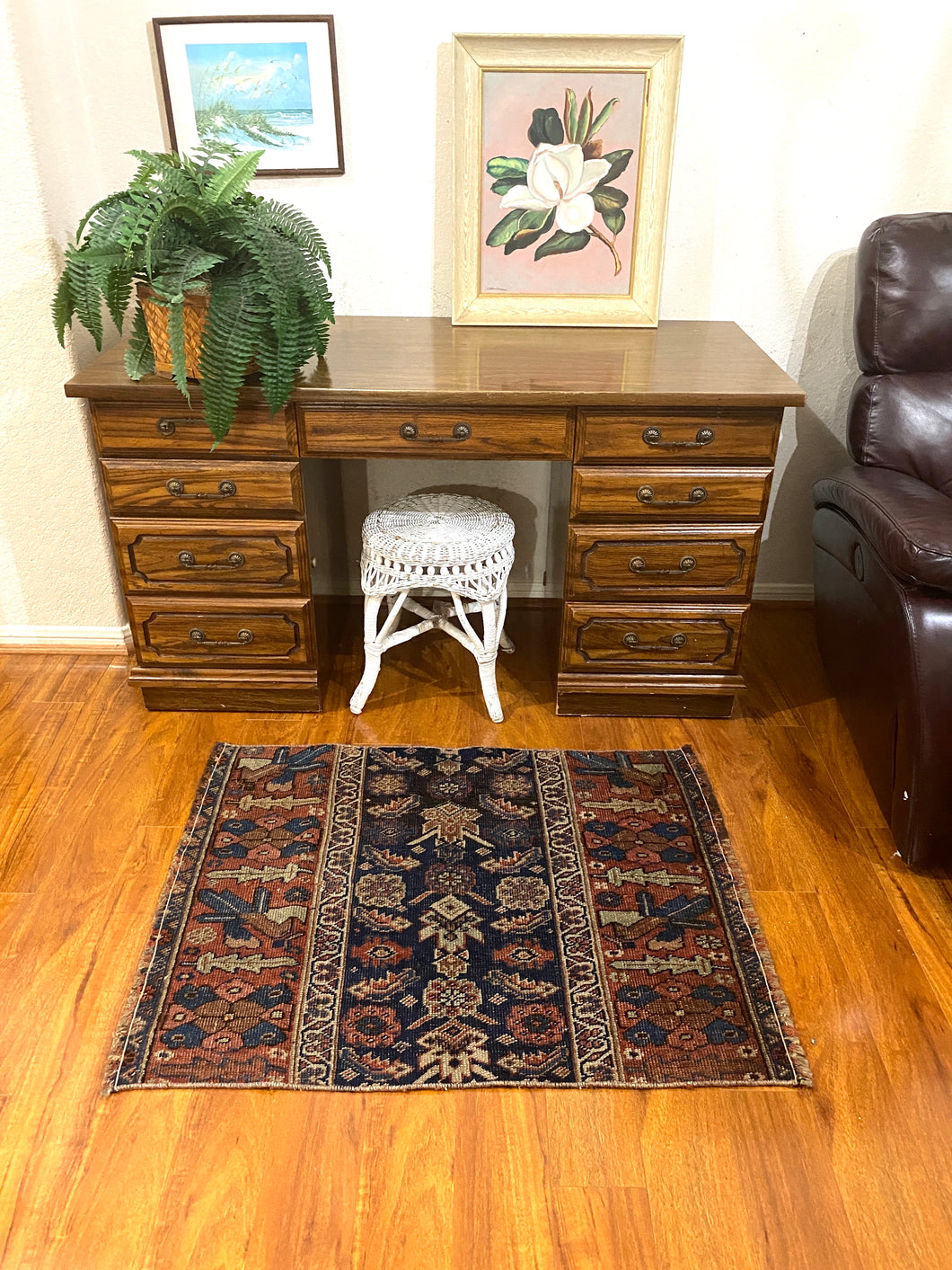 STELLA | Turkish Handknotted vintage rug 3’4x2’7