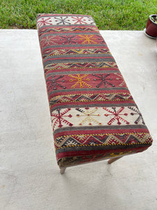 Handmade bench/ ottoman (18x43, height 20”)
