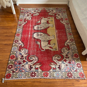 MORGAN | Turkish Handknotted Vintage Rug 7’x4’5