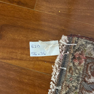Turkish vintage small rug 2’10x4’8