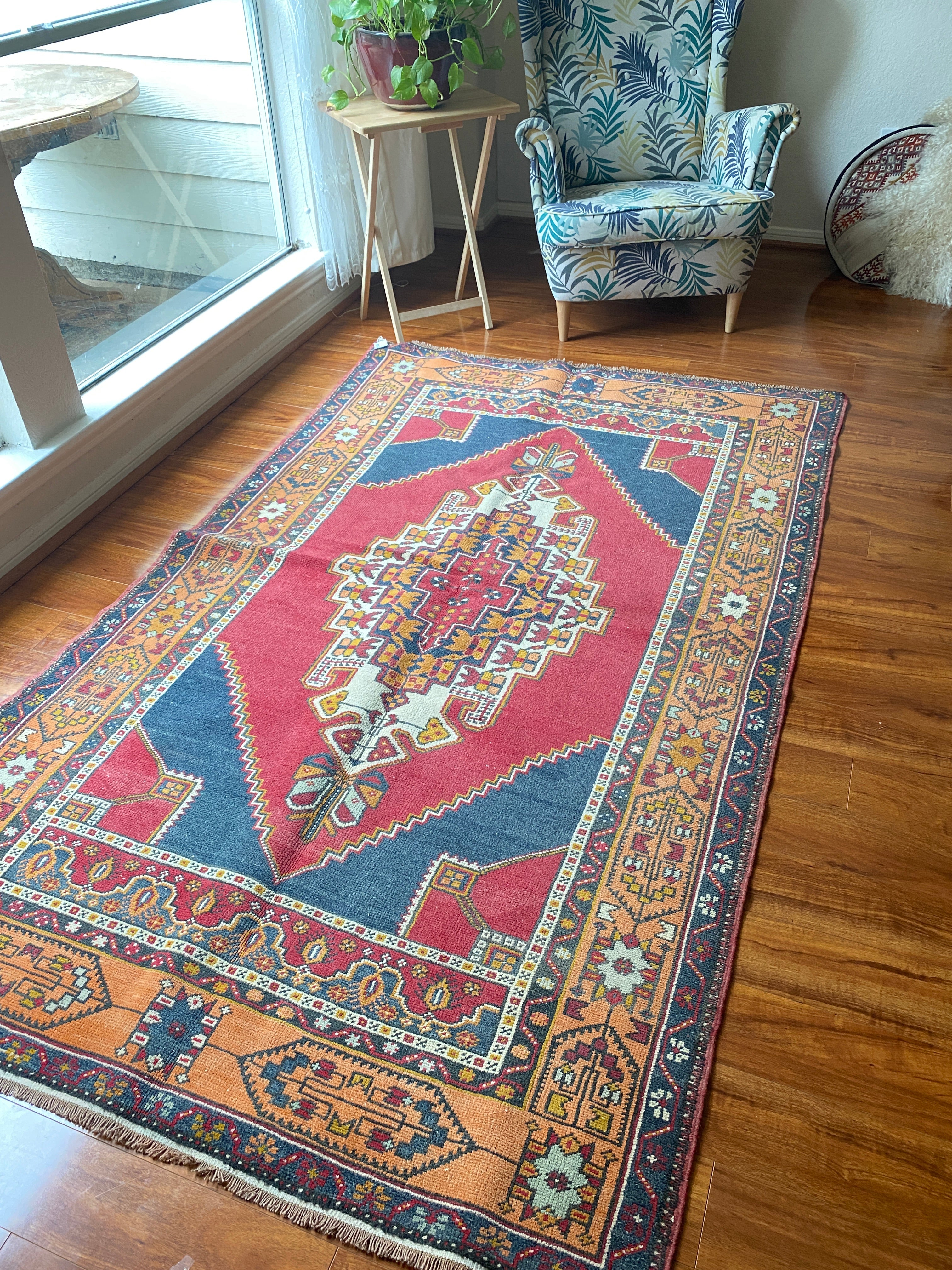 MESA | Turkish Vintage Handknotted Rug 7’8x4’7