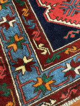 Load image into Gallery viewer, Turkish Caucasian Vintage Area Rug 4’9x7’1
