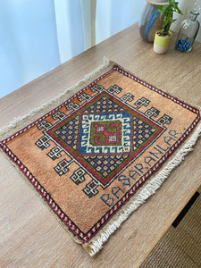 Turkish Handknotted Small Rug | 17”x20”