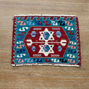 Turkish Handknotted Small Rug | 13”x10”