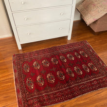 Load image into Gallery viewer, Vintage Bukhara rug | 3’3x4’7