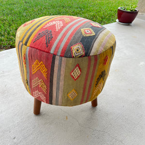Handmade footstool/ottoman 18”x18”x18”