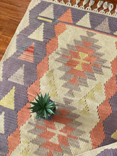 Load image into Gallery viewer, Turkish pastel kilim rug 32”x44”
